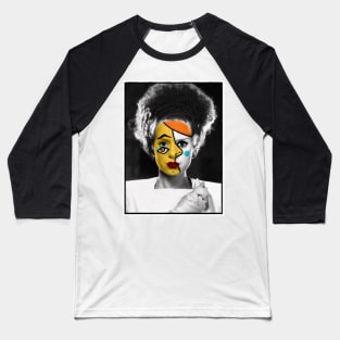 Surreal Cubist Bride of Frankenstein Baseball T-Shirt